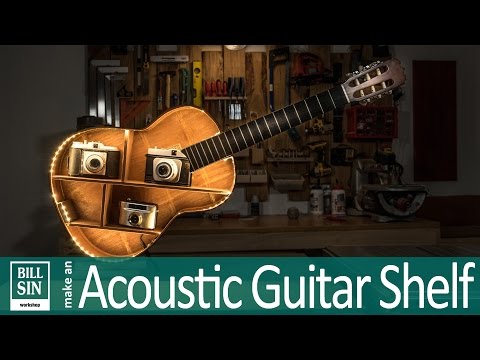 Make Guitar Shelf - How to make an acoustic Guitar shelf