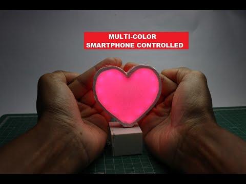 Make Heart LED light for valentines day