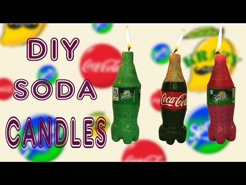 Make Mini Coca Cola &amp;amp; Sprite Candles DIY Soda Candles