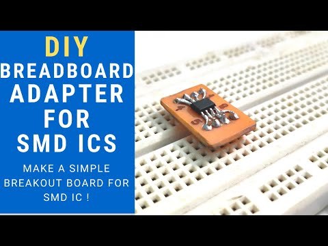 Make SMD ICs Breadboard friendly! || DIY SMD to DIP adapter