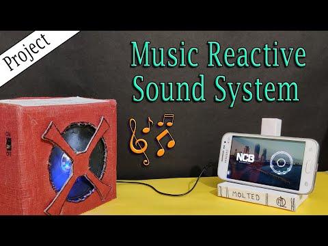 Make Speaker REACT to the beats of the Music || Music Reactive Sound System