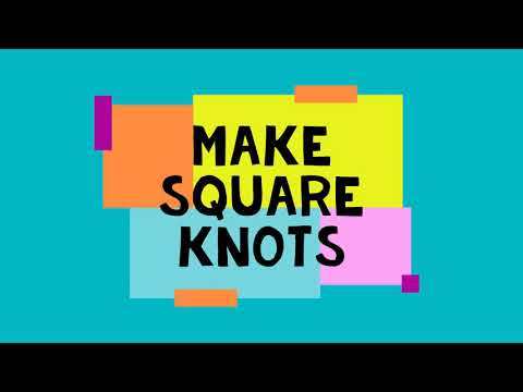 Make Square Knots for VSCO girl bracelets