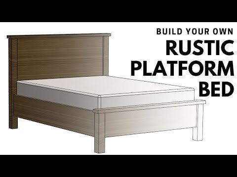 Make This Easy to Build Rustic Platform Bed