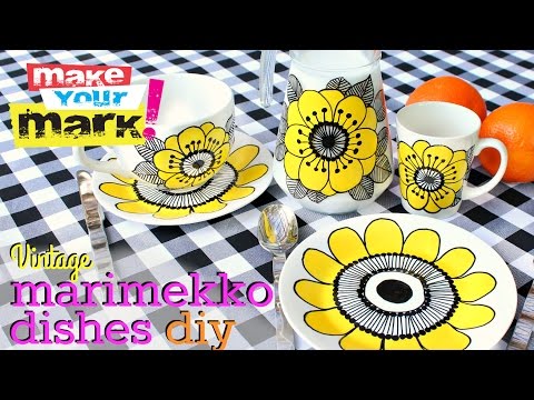 Make Vintage Marimekko Dishes!