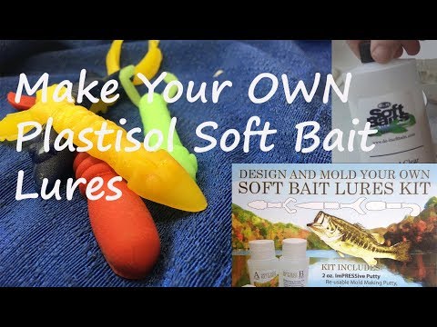 Make Your Own Soft Bait Fishing Lures with Plastisol PVC Based Do It Molds Rubber