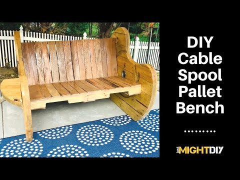 Make a Cable Spool Pallet Bench - DIY Pallet Project