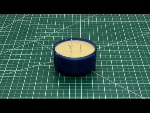 Make a Candle From a Glass Bottle