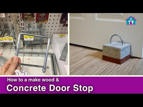 Make a Concrete and Wood Door Stop