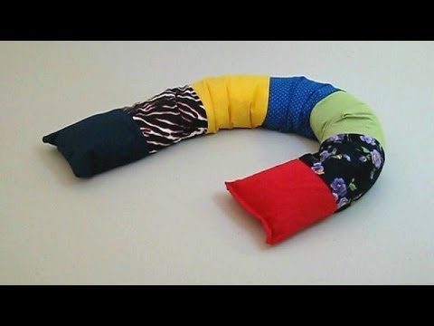 Make a Draft Excluder. Simple Sewing. Easy Patchwork Project