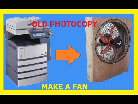 Make a Fan with Brushless Motor From Old Photocopy Machine