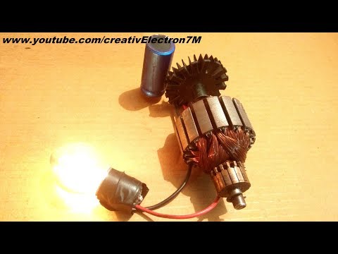 Make a Free Energy Generator from a Mixer Motor DIY