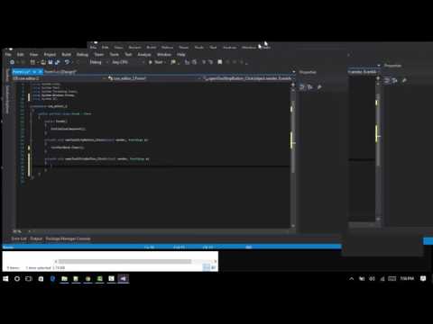 Make a GUI text editor in just 15minutes C#