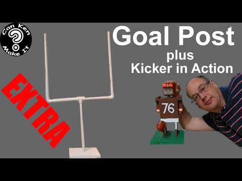 Make a Goal Post from PVC - See the Toy Kicker in Action