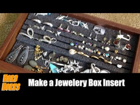 Make a Jewelery Box Drawer Insert Organizer