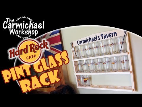 Make a Pint Glass Display Rack