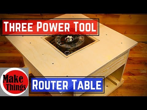 Make a Router Table with ONLY 3 Power Tools // Professional Results with Beginner's Cash!