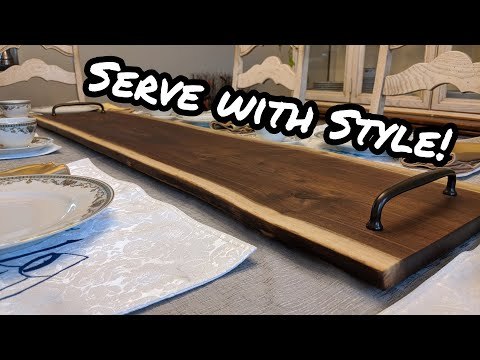 Make a Serving Board - Live Edge Walnut - [Charcuterie Board] [Cheese Board]