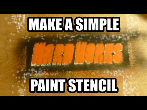 Make a Spray Paint Stencil