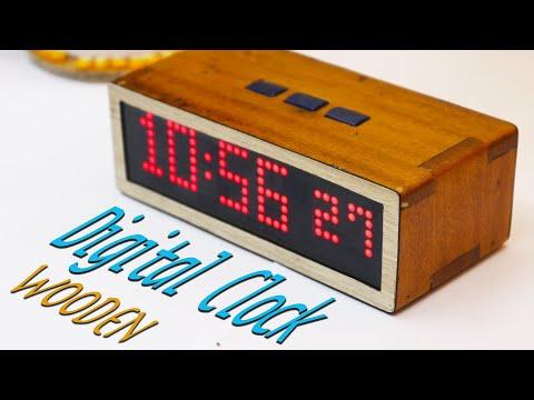 Make a Vintage Looking Wooden #Digital Clock