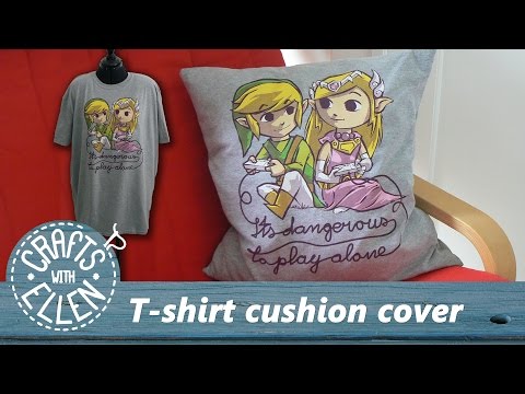 Make a cushion cover from a T-shirt | Sewing Tutorial