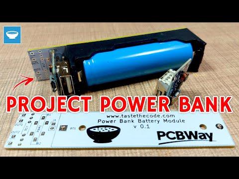 Make a handy power bank for electronics projects on a custom PCB