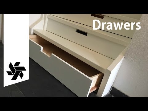 Make drawers under a Staircase // How-to Woodworking project