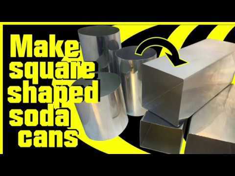 Make square shaped soda cans