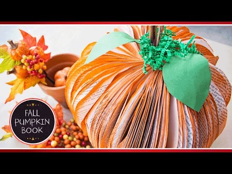 Maker Minute: How to Make a Book Pumpkin