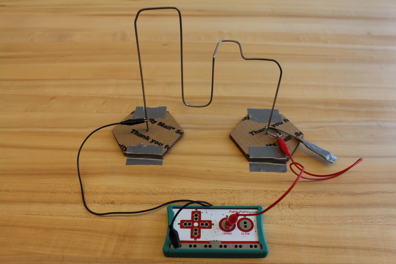 MakeyMakey wire maze - connected.JPG