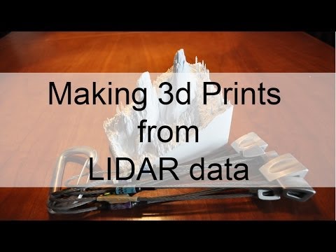 Making 3d prints from LIDAR Data