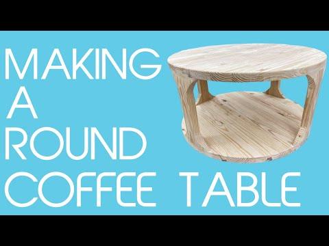 Making A Round Coffee Table - Modern Coffee Table - Furniture Making