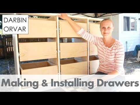 Making Drawers w/ Box Joints on the Table Saw for Built-ins