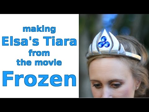 Making Elsa's Tiara from the movie Frozen for Halloween