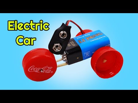 Making Mini Electric Car with DC Motor | DIY