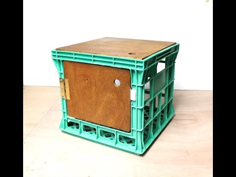 Making Storage Units From Old Milk Crates