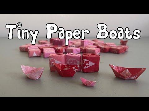 Making Tiny Paper Boats