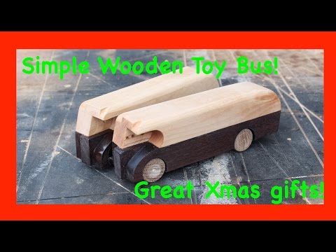 Making Wooden Toy Buses as gifts for the holidays!