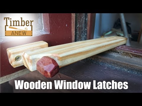 Making Wooden Window Latches from Recycled Wood