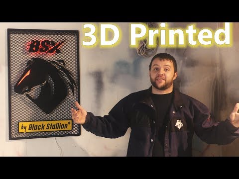 Making a Black Stallion BSX Sign with CNC Plasma Cutting, LEDs, and 3D Printing