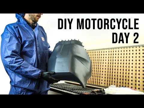 Making a Carbon Fiber Motorcycle Rally Fairing - DAY 2