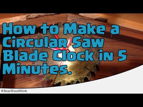 Making a Circular Saw Blade Clock