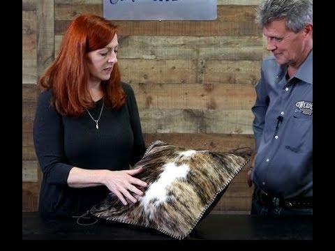 Making a Cow Hide Pillow