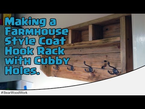 Making a Farmhouse Style Coat Hook Rack