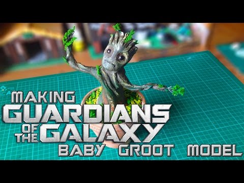 Making a Guardians of the Galaxy Baby Groot Model