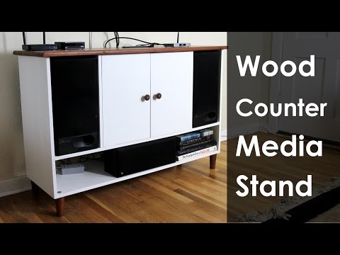 Making a Hardwood Counter-Top for a Media Stand