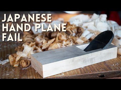 Making a Japanese Hand Plane | Kanna Plane Fail Video | Japanese Woodworking