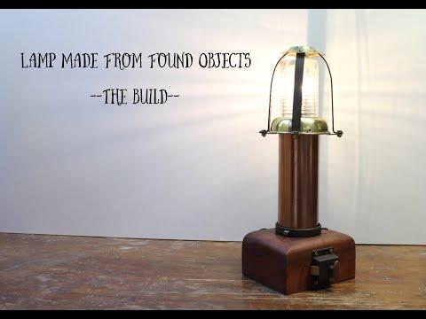 Making a Lamp From Found Objects