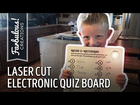 Making a Laser Etched Electronic Quiz Board with Mason