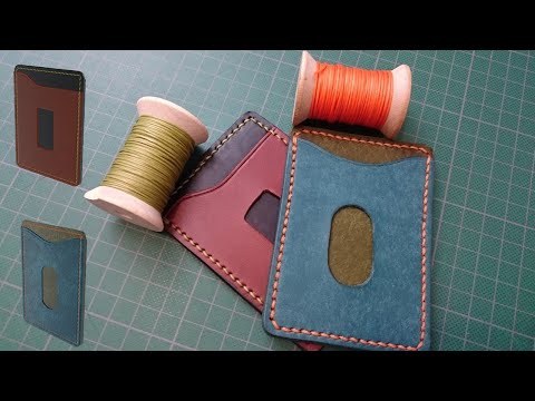 Making a Leather Card Holder [FREE Pattern] + 3d Configurator.