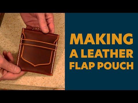 Making a Leather Flap Pouch